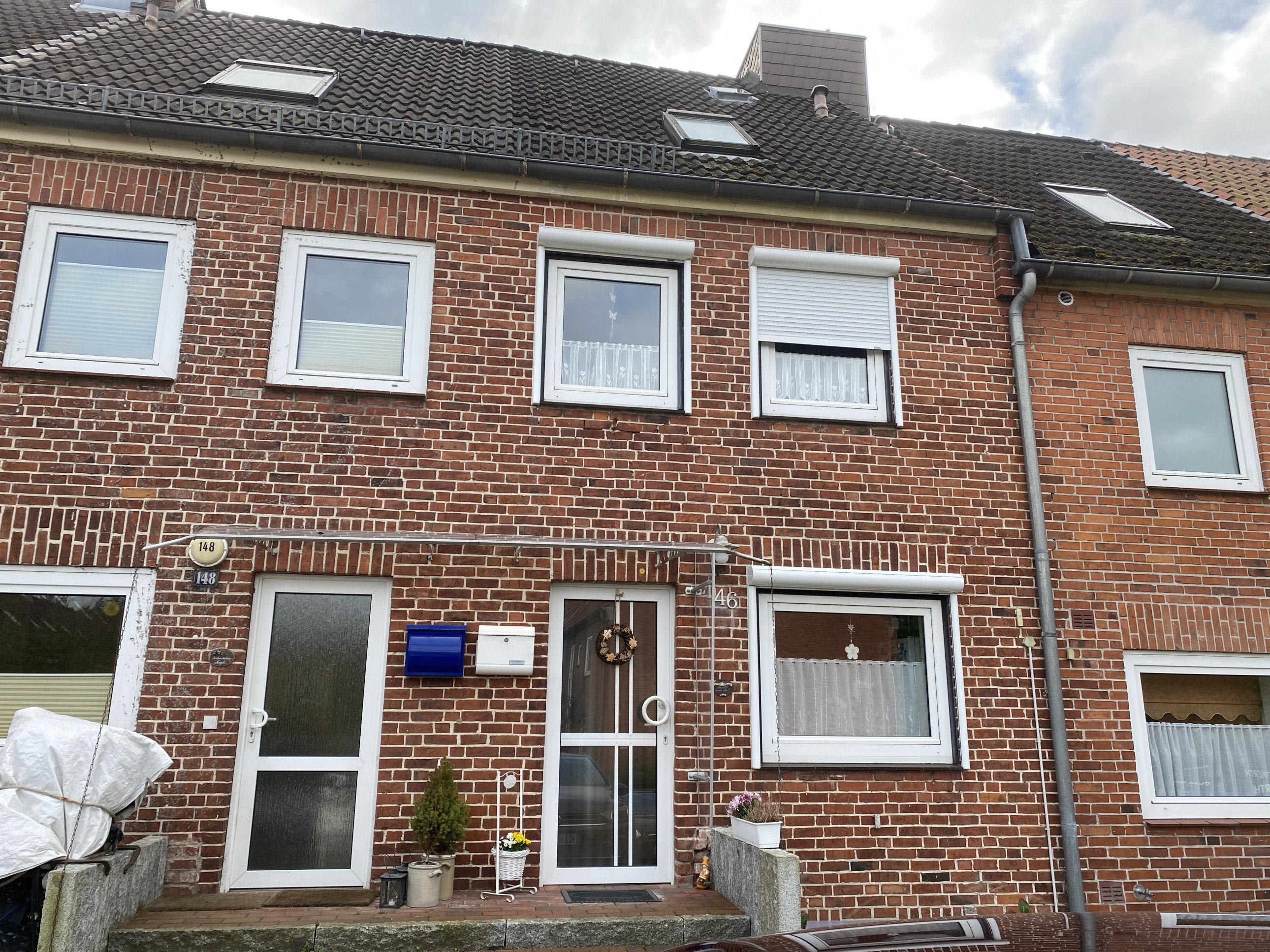 Foto Reihenmittelhaus in der Gartenstadt Kiel-Elmschenhagen