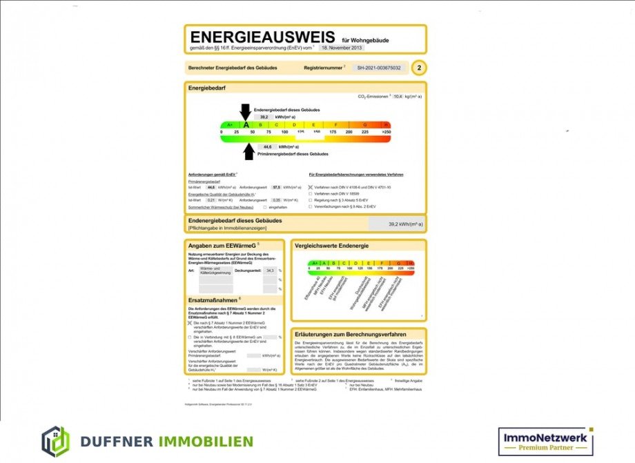 Energieausweis Einfamilienhaus Achterwehr