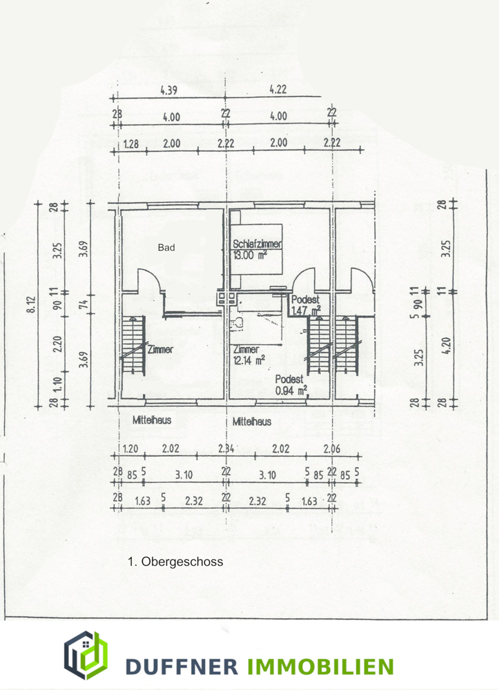 Grundriss 1OG Einfamilienhaus Kiel