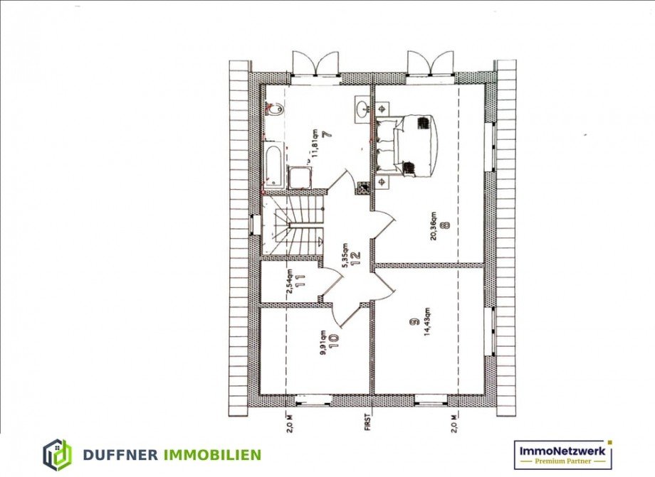 Grundriss DG Einfamilienhaus Rosengarten