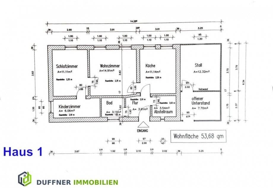 Grundriss Haus 1 Einfamilienhaus Krummwisch