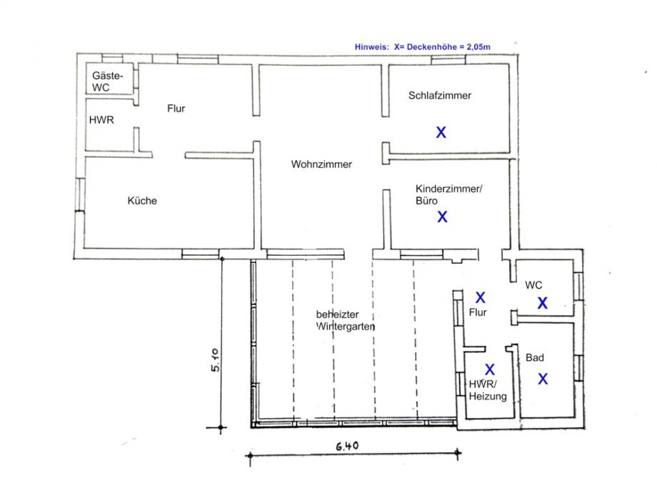 Grundriss mit Raumbezeichnung Einfamilienhaus Dobersdorf