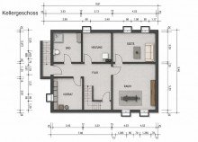 Grundriss KG Wohn(t)raum zentral in Sch�nberg - Einfamilienhaus mit Charakter