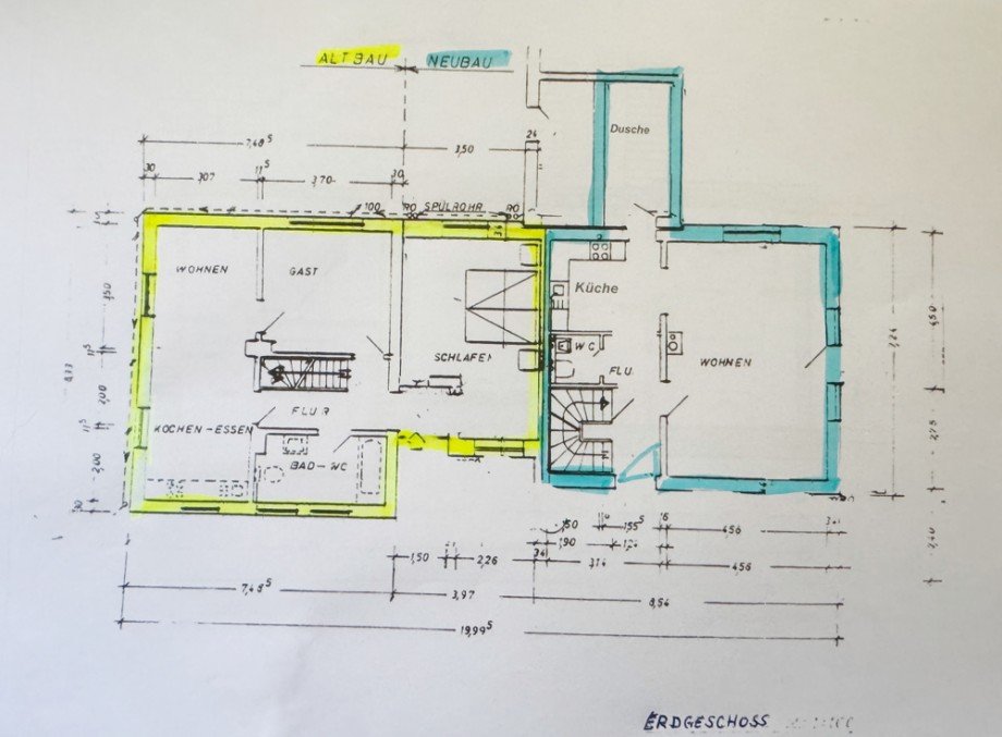 DG Grundriss Zweifamilienhaus Heikendorf / Neuheikendorf