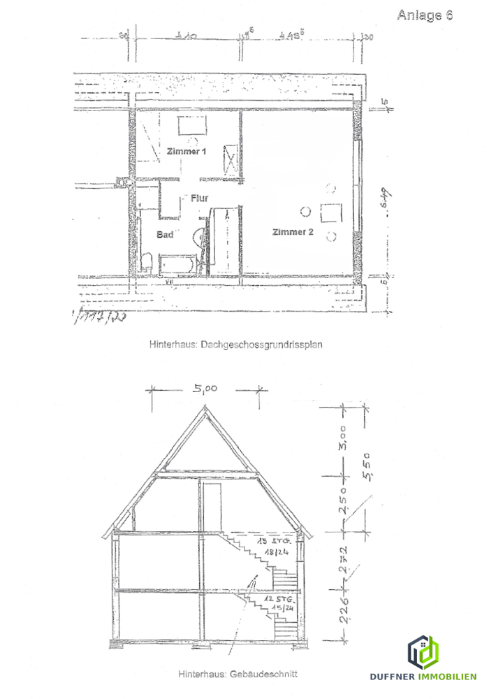SE 2 Hinterhaus - 2 DG Geb�ude Mehrfamilienhaus Selent