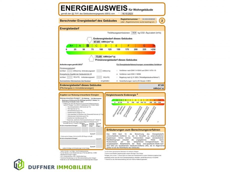 Energieausweis Einfamilienhaus Probsteierhagen