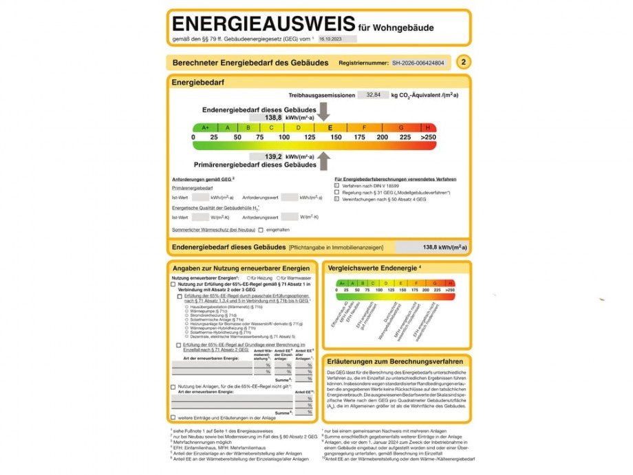 Energieausweis Einfamilienhaus Stockelsdorf