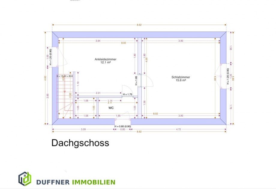 Grundriss Dachgeschoss Einfamilienhaus Kiel